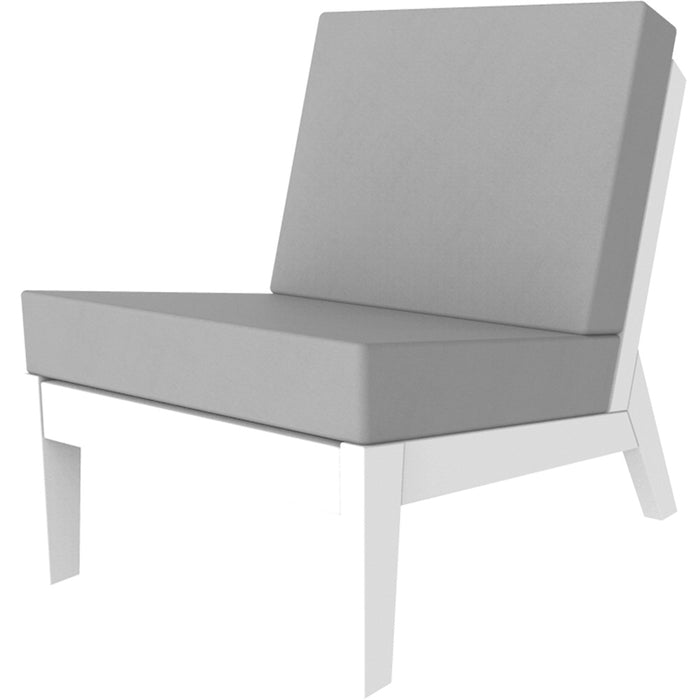 Seaside Casual Dex Armless Chair Patio Set