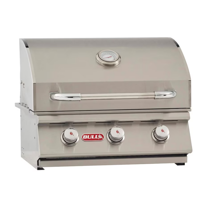 Bull Steer Premium 25-Inch 3-Burner Built-In Propane Gas Grill - 69008