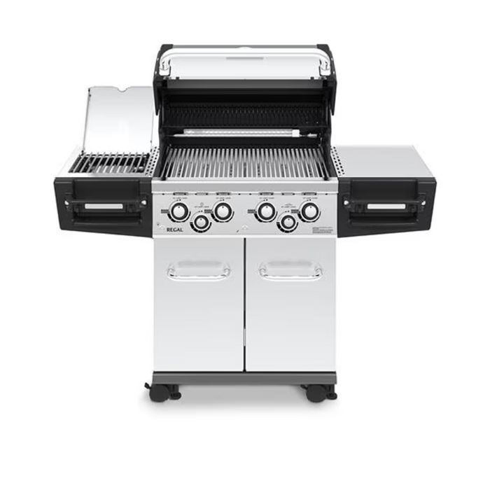 Broil King Regal S 490 PRO IR 4-Burner Propane Gas Grill With Rotisserie & Infrared Side Burner - Stainless Steel - 956944