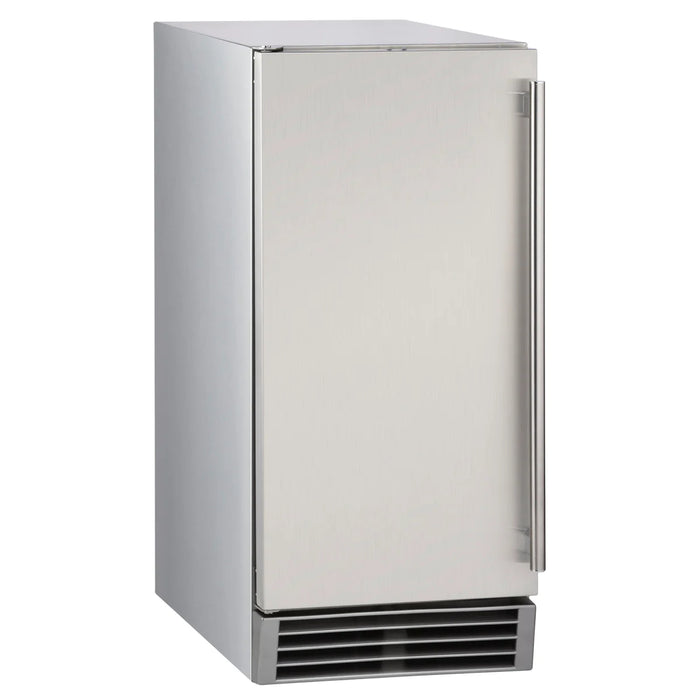 Maxx Ice Premium Outdoor Self-Contained Ice Machine, 15"W, 65 lbs, Energy Star, in Stainless Steel MIM50P-O