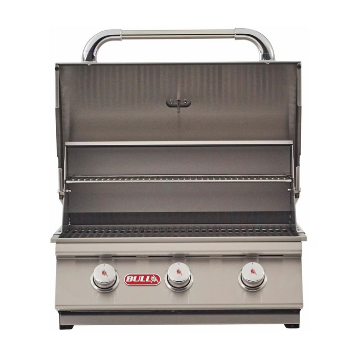 Bull Steer Premium 25-Inch 3-Burner Built-In Propane Gas Grill - 69008