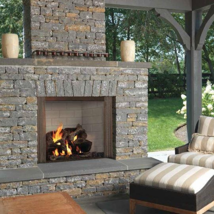 Majestic Castlewood 42 Outdoor Wood Burning Fireplace - ODCASTLEWD-42