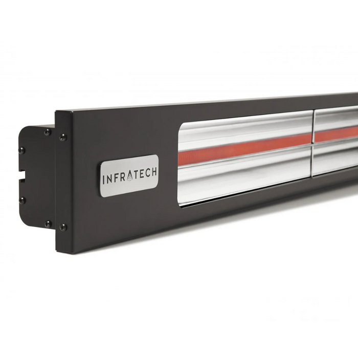 Infratech Slimline Series 63 1/2-Inch 4000W Single Element Electric Infrared Patio Heater - 240V - Matte Black - SL4024BL