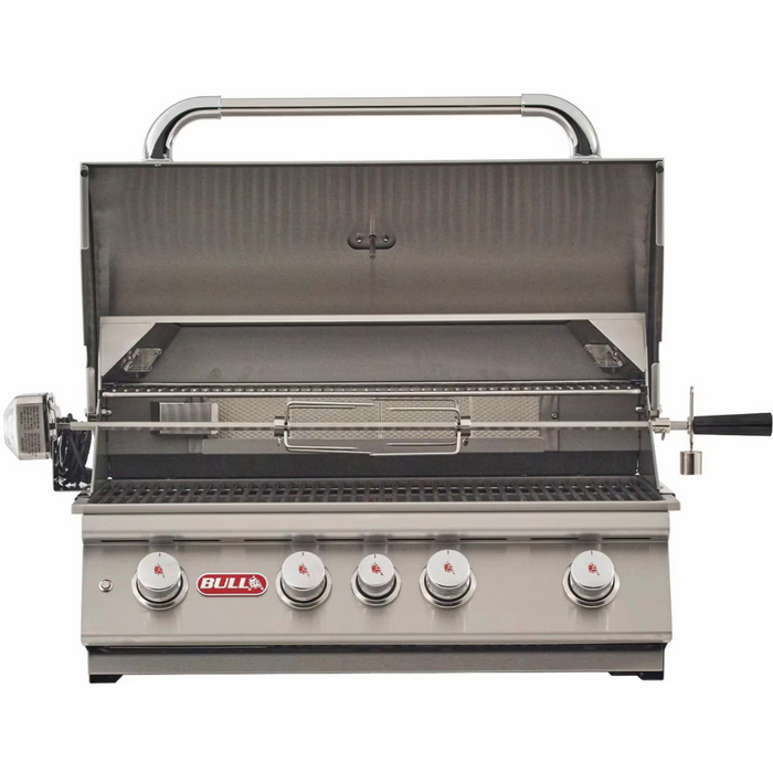 Bull Angus 30-Inch 4-Burner Built-In Propane Gas Grill With Rotisserie - 47628