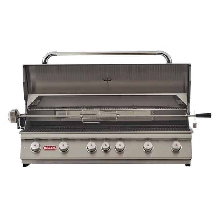 Bull Diablo 46-Inch 6-Burner Built-In Natural Gas Grill With Rotisserie - 62649