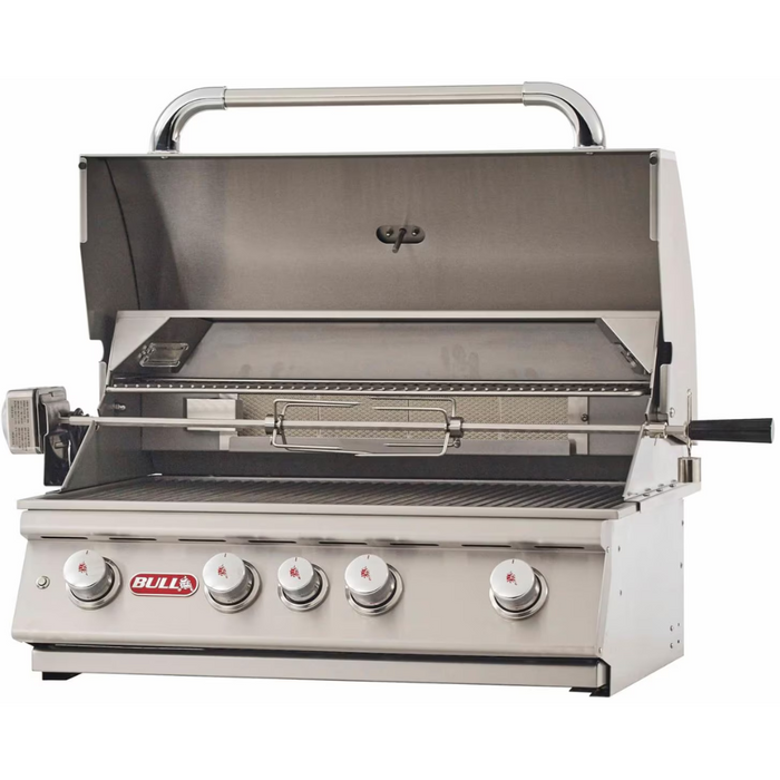 Bull Angus 30-Inch 4-Burner Built-In Propane Gas Grill With Rotisserie - 47628