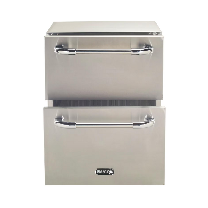 Bull Premium 24-Inch 5 Cu. Ft. Outdoor Rated Refrigerator Drawers - 17400