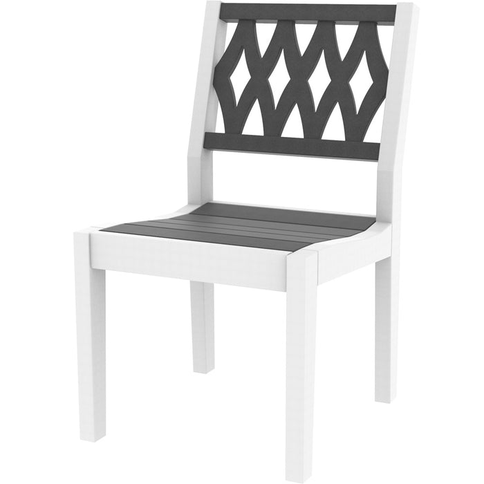 Seaside Casual Greenwich Dining Set with Diamond Chairs