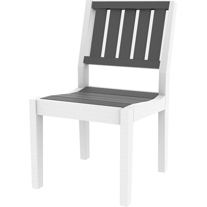 Seaside Casual Greenwich Recycled Plastic Slatted Back Dining Side Chair SSC601
