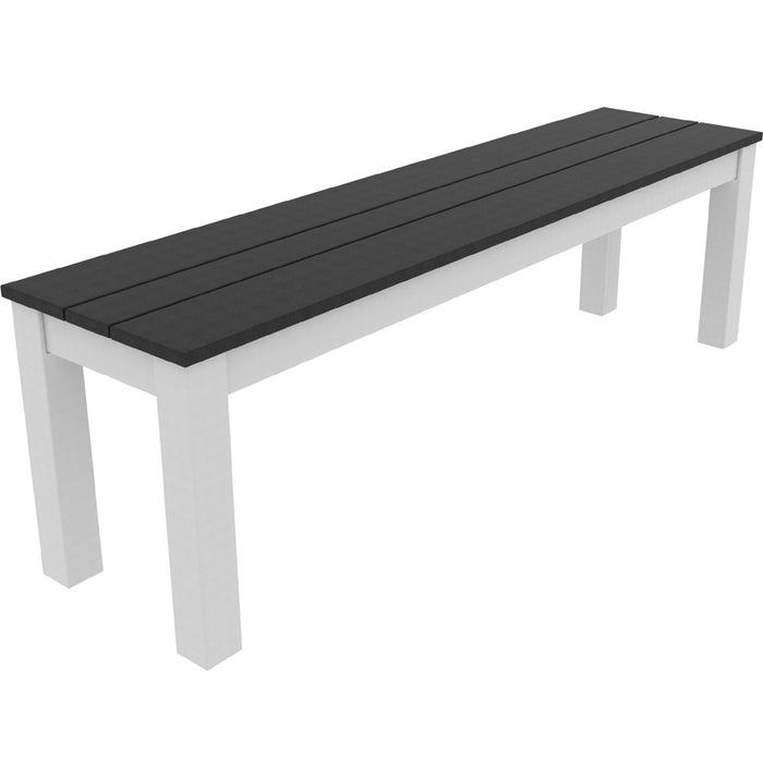 Seaside Casual Greenwich Recycled Plastic Slatted 80'' Dining Bench SSC611S