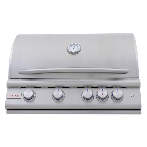 Blaze Premium LTE+ 32-Inch 4-Burner Natural Gas Grill W/ Rear Infrared Burner & Lift-Assist Hood - BLZ-4LTE3-NG