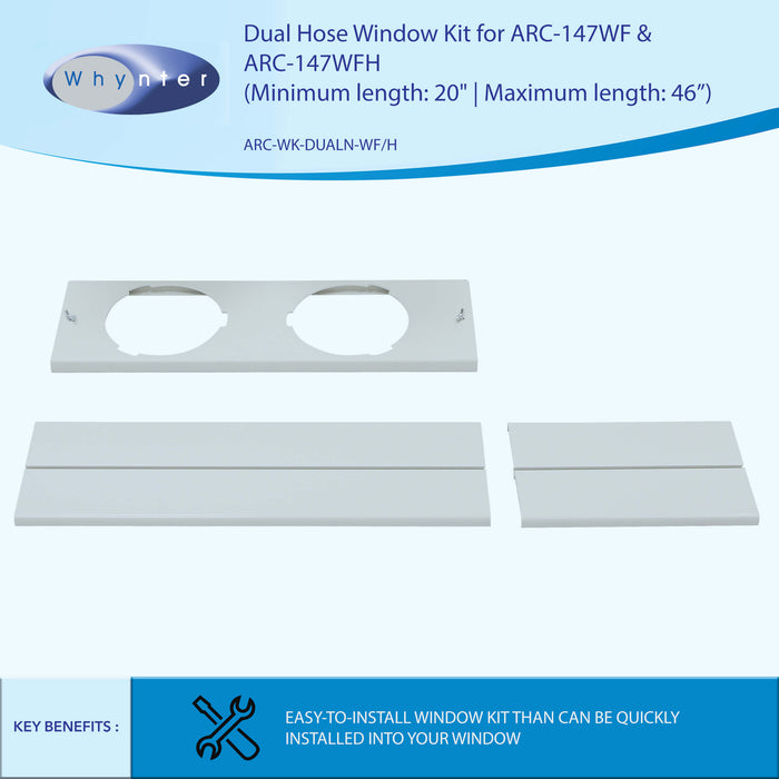 Whynter 14,000 BTU Dual Hose Portable Air Conditioner/Dehumidifier/Fan ARC-147WF