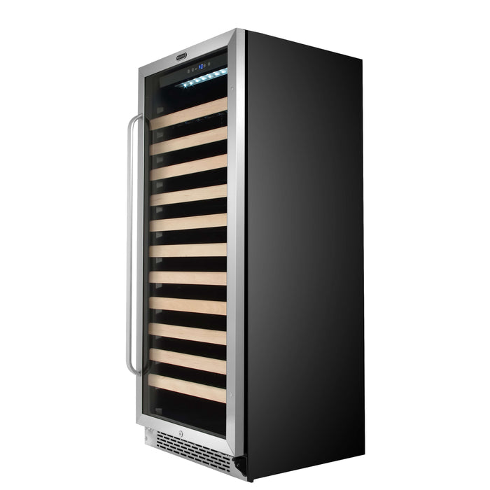 Whynter 24" 100 Bottle Built-in Stainless Steel Compressor Wine Refrigerator, LED Display BWR-1002SD
