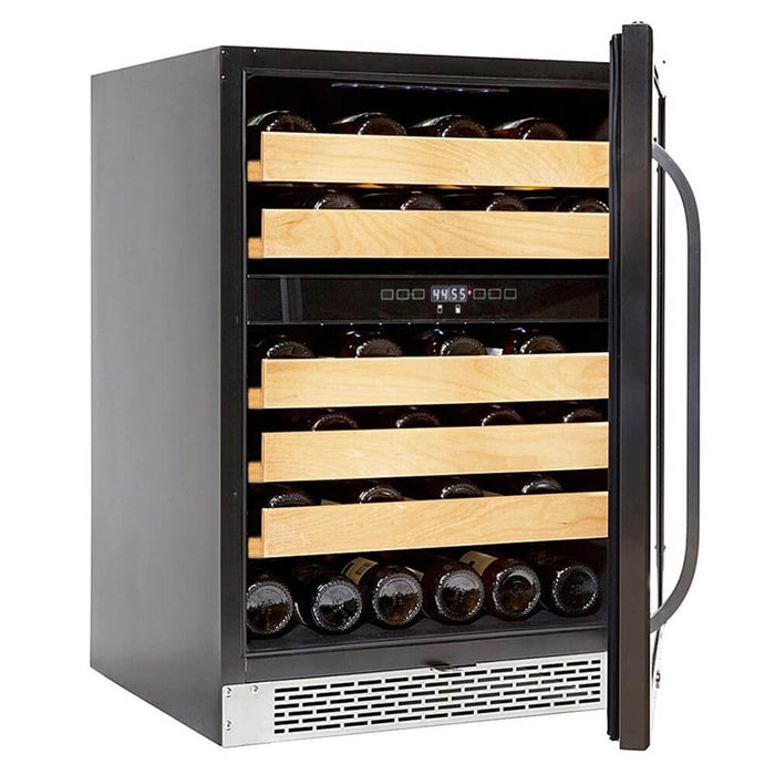 Whynter 46 bottle Dual Temperature Zone Built-In Wine Refrigerator BWR-462DZ/BWR-462DZa