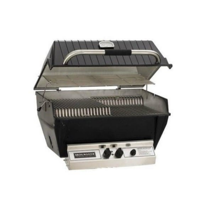 Broilmaster P3XN Premium Natural Gas Grill Head Only with Briquets