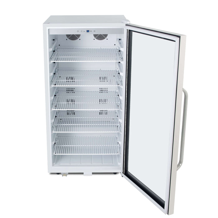 Whynter Commercial 8.1 cu. ft. Beverage Display Refrigerator, Superlit Door, Lock, White CBM-815WS