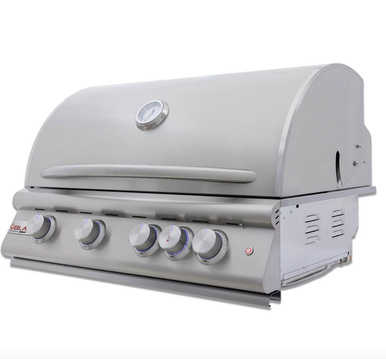 Blaze Premium LTE+ Marine Grade 32-Inch 4-Burner Built-In Propane Gas Grill W/ Rear Infrared Burner & Lift-Assist Hood - BLZ-4LTE3MG-LP