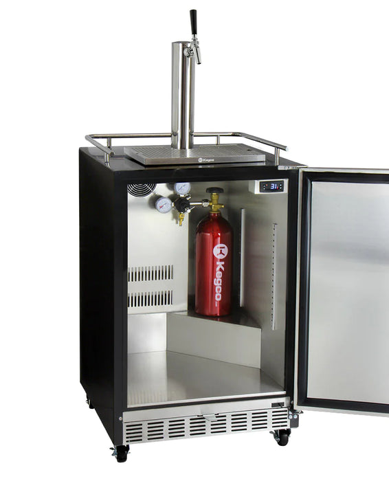 Kegco Full Size Digital Commercial Undercounter Kegerator with X-clusive Premium Direct Draw Kit