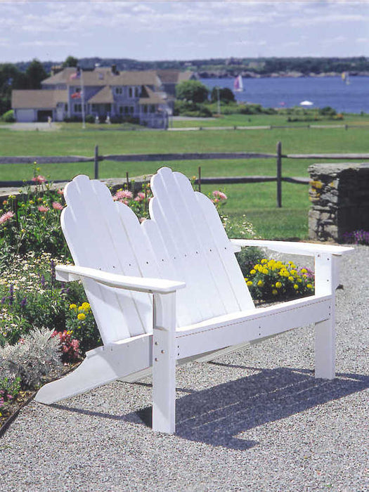 Seaside Casual Classic Adirondack Recycled Plastic Loveseat