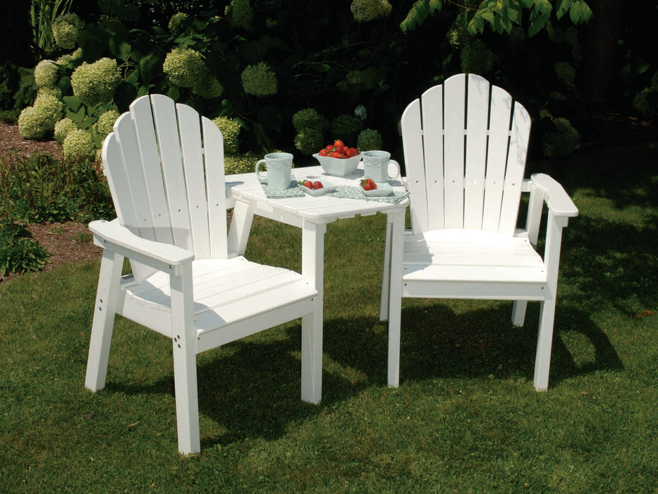 Seaside Casual Classic Adirondack Recycled Plastic Dining Arm Chair