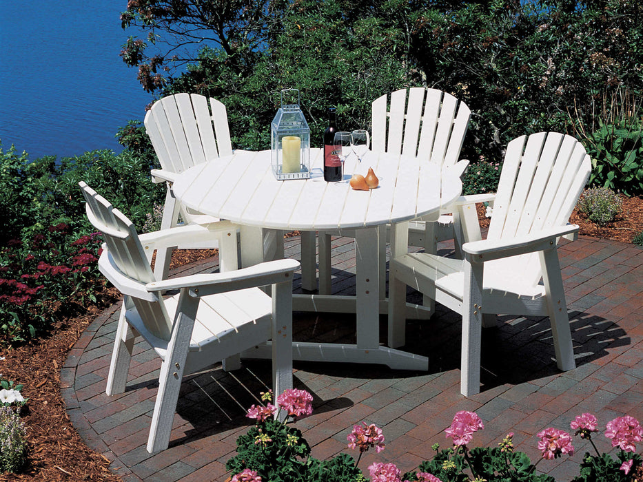 Seaside Casual Shellback Adirondack Recycled Plastic Dining Arm Chair