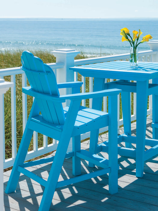 Seaside Casual Classic Adirondack Recycled Plastic Counter Chair