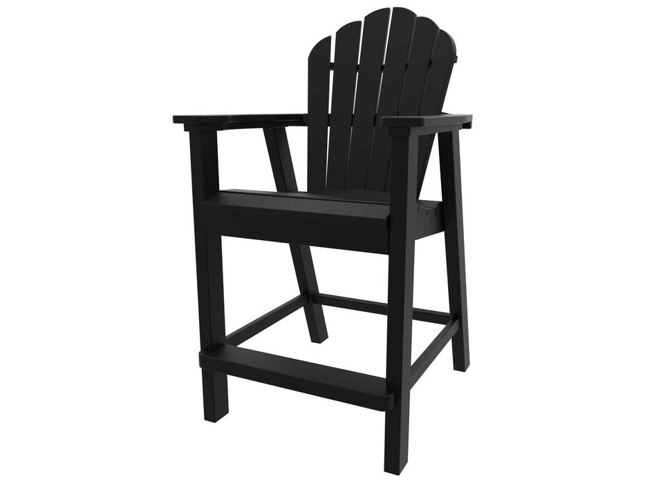 Seaside Casual Classic Adirondack Recycled Plastic Counter Chair