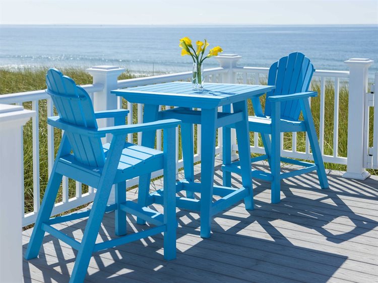 Seaside Casual Classic Adirondack Recycled Plastic Counter Chair