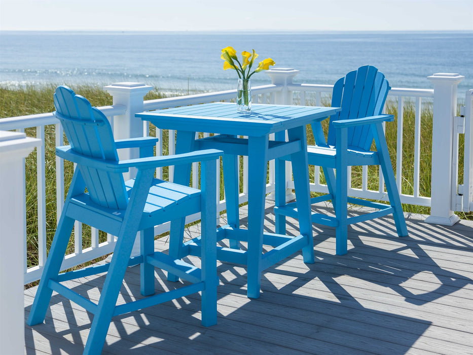 Seaside Casual Classic Adirondack Recycled Plastic Counter Chair