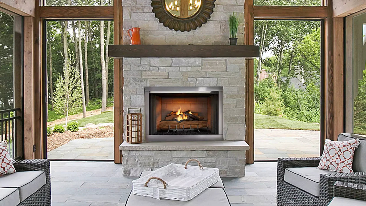 Majestic 42" Vesper Outdoor Firebox - Herringbone Refractory - VOFB42-H - by Outdoor Lifestyle