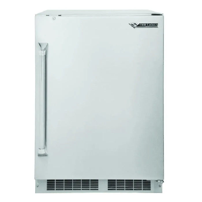 Twin Eagles 24-Inch 5.1 Cu. Ft. Outdoor Rated Compact Refrigerator with Lock - TEOR24-G