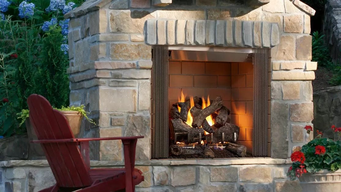 Majestic Castlewood 42 Outdoor Wood Burning Fireplace - ODCASTLEWD-42